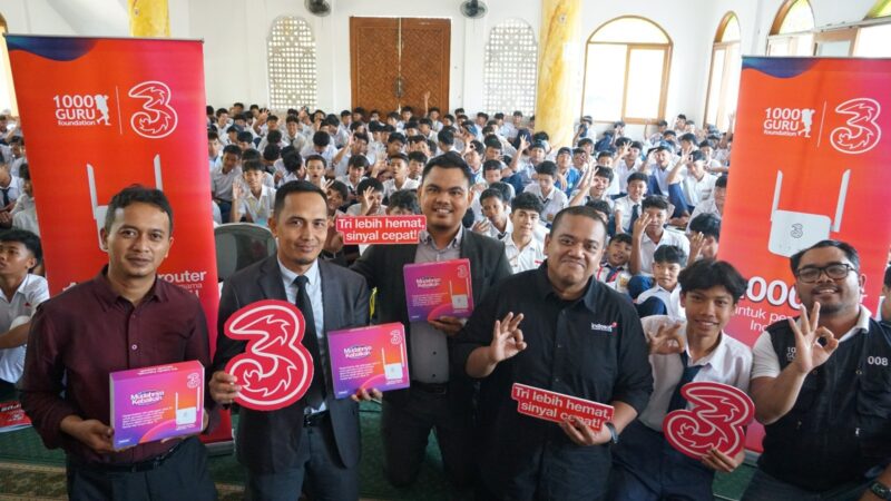 Tri bersama ribuan guru dukung akses pendidikan digital. Foto:Istimewa