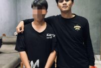 Pelaku pelecehan perempuan di jalan yang diamankan Polsek Sagulung, Minggu (13/7/2025). Matapedia6.com/Dok Polsek