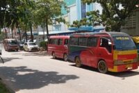 Potret angkutan umum di Kota Batam yang pernah berjaya dan saat ini kondisinya sudah banyak yang tidak laik, bahkan sangat membahayakan dijalan raya, Sabtu (19/7/2025). Matapedia6.com/Luci