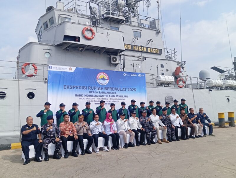 Bank Indonesia Kepri salurkan rupiah berdaulat di pulau terluar, Selasa (22/7/2025). Foto:Zalfirega/matapedia