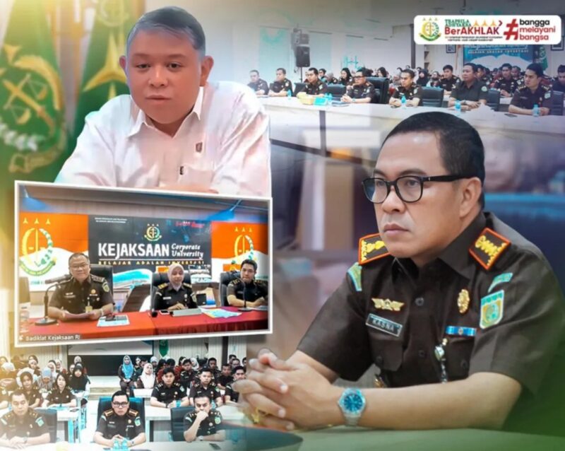 Kejari Batam I Ketut Kasna Dedi saat video call. Foto:dok/Kejaksaan Batam