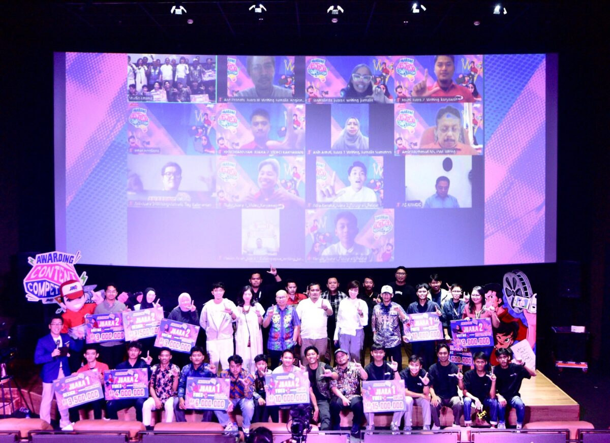 JNE menggelar puncak penghargaan JNE Content Competition 2025 di CGV FX Sudirman, Jakarta Selatan, Rabu (30/7). Foto:JNE