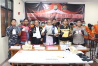Ditresnarkoba Polda Kepri musnahkan narkotika hasil ungkap kasus selama bulan Nulis 2025 di wilayah Provinsi Kepri, Jumat (1/8/2025). Matapedia6.com/Dok Humas Polda