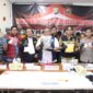 Ditresnarkoba Polda Kepri musnahkan narkotika hasil ungkap kasus selama bulan Nulis 2025 di wilayah Provinsi Kepri, Jumat (1/8/2025). Matapedia6.com/Dok Humas Polda