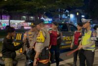 Anggota Polresta barelang saat melakukan patroli disalah satu titik rawan di daerah Batam Centre, Kota Batam, Provinsi Kepri, Jumat (1/7/8/2025). Mataledia6.co/Dok Humas Polresta