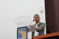 Anggota/Deputi Bidang Administrasi dan Keuangan BP Batam, Alexander Zulkarnain membuka kegiatan secara resmi. Foto;Humas BP Batam