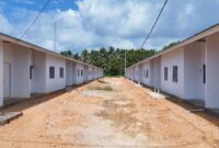 Rumah yang dibangun PT BSP anak perusahaan Panbil Group di Tanjung Sauh. Foto:dok/Istimewa
