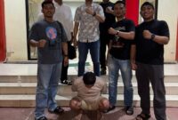 Pelaku yang diamankan buser Polsek Batu Ampar. Foto:dok/Polsek