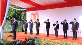 OJK upacara peringatan Hari Ulang Tahun ke-80 Kemerdekaan Republik Indonesia di Lapangan Banteng, Jakarta, Minggu (17/8/2025). Foto:OJK Kepri