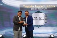Philardi Sobari, Head of Public Relation PT Toyota-Astra Motor, saat menerima penghargaan “Car of The Year” untuk Toyota Kijang Innova Zenix Hybrid EV, di Jakarta. Matapedia6.com/Dok Toyota