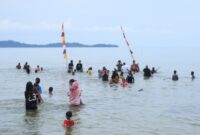 Perayaan HUT RI ke 80 di Pulau bersama PT BSP. Foto:istimewa