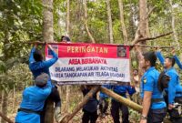 BP Batam melalui Ditpam tutup akses jalan ke Telaga Bidadari. Foto:Humas BP