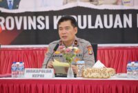 Wakapolda Kepri Brigjen Pol Anom Wibowo saat memimpin rapat Koordinasi Bulanan Gugus Tugas TPPO Provinsi Kepulauan Riau yang digelar di Gedung Lancang Kuning, Polda Kepri, Senin (25/8/2025). Matapedia6.com/Dok Humas Polda