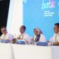SVP Group Sustainability and Corporate Communication Ahmad Reza, Direktur Wholesale & International Services Telkom Honesti Basyir, Direktur Utama Telkom Dian Siswarini, dan CEO Telin Budi Satria Dharma Purba saat sesi Press Conference BATIC di The Westin Resort, Nusa Dua, Bali pada Selasa (26/8). Foto:Telkom