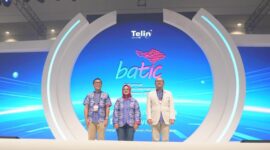CEO Telin Budi Satria Dharma Purba, Direktur Utama Telkom Dian Siswarini, dan Managing Director Danantara Setyanto Hantoro saat acara pembukaan Bali Annual Telkom International Conference (BATIC) 2025. Foto:Telkom