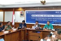 Bincang bareng media Kepala BI Kepri dan  Kepala Dinas Koperasi dan UKM Kepri, Riki Rionaldi, Jumat (15/8/2025). Foto:Zalfirega/matapedia
