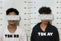 Dia pelaku curas yang beraksi di jalan R Suprapto Sagulung setelah berhasil ditangkap Polsek Sagulung, Selasa (26/8/2025). Matapedia6.com/Dok Polsek