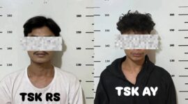 Dia pelaku curas yang beraksi di jalan R Suprapto Sagulung setelah berhasil ditangkap Polsek Sagulung, Selasa (26/8/2025). Matapedia6.com/Dok Polsek