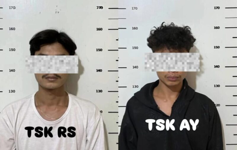 Dia pelaku curas yang beraksi di jalan R Suprapto Sagulung setelah berhasil ditangkap Polsek Sagulung, Selasa (26/8/2025). Matapedia6.com/Dok Polsek