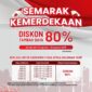 Banner promo diskon PLN Batam HUT RI ke-80. Foto:Ist