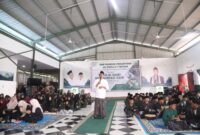 Ketua DPRD Batam Kamaluddin saat hadir di acara Maulid Nabi bersama santri di Nongsa beberapa hari lalu. Foto:Sekwan/matapedia
