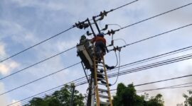 Petugas PLN Batam saat melakukan perbaikan di salah satu gardu listrik yang ada di wilayah Tanjung Piayu, Sei Beduk Kota Batam, Rabu (3/9/2025).Matapedia6.com/Dok PLN