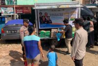 Kegiatan Gerakan Pangan Murah (GPM) kolaborasi Polsek Batuaji bersama Bulog Batam, di perumahan MKGR, Batuaji, Kota Batam, Provinsi Kepri, Kamis (4/9/2025). Matapedia6.com/Dok Polsek