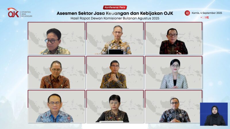 OJK rapat pasar modal. Foto;Ist