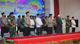 Polda Kepri gelar doa bersama peringati Maulid Nabi Besar Muhammad SAW 1447 H/2025 M di Gedung Lancang Kuning, Kamis (11/9/2025). Matapedia6.com/Dok Humas Polda