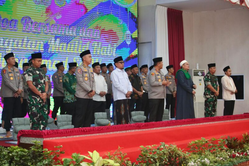 Polda Kepri gelar doa bersama peringati Maulid Nabi Besar Muhammad SAW 1447 H/2025 M di Gedung Lancang Kuning, Kamis (11/9/2025). Matapedia6.com/Dok Humas Polda