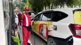 Sunaryo, operator SPBU Pertamina. Foto:Istimewa