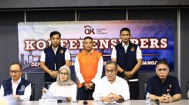 OJK gelar konferensi pers buronan kasus investree. Foto:Istimewa