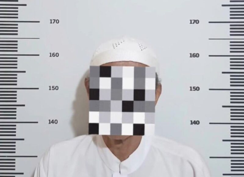 Oknum Guru Ngaji yang ditetapkan sebagai tersangka kasus pencabulan. Foto:dok/Polsek Sagulung