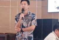 Deputi Infrastruktur BP Batam, Mouris Limanto, saat menjelaskan langkah penanganan banjir yang sedang dirancang BP Batam dan Dinas Bina Marga dan Sumber Daya Air di Kota Batam, Rabu (3/9/2025). Matapedia6.com/Rega