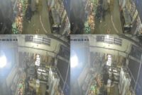 Tangkapan layar saat korban begal masuk kedalam warung untuk bersembunyi dan tetap dikejar oleh para pelaku, Minggu (21/9/2025). Matapedia6.com/Ali.