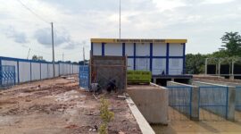 Rumah pompa Antisipasi banjir di kawasan jodoh yang di bangun oleh Dinas Bina Marga dan sumber Daya Air Kota Batam, di kawan Jodoh Batuampar, Senin (22/9/2025). Matapedia6.com/Zalfirega