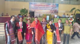 Kepala Diskominfo Batam Rudi dalam pesta Goltilon HKI Batu Aji Lama. Foto:Diskominfo