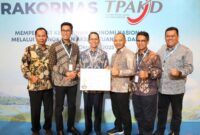 Amsakar saat menghadiri Rapat Koordinasi Nasional (Rakornas) Tim Percepatan Akses Keuangan Daerah (TPAKD) 2025 di Jakarta, Jumat (10/10/2025). Foto:Diskominfo Batam