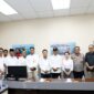 Kepala BP Batam Amsakar dan Wakil Kepala BP Batam Li Claudia bersama manajemen PT  dan DPR RI serta DPRD Batam dan Kapolresta Barelang, Kamis (16/10/2025). Foto:Humas BP Batam