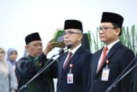 Pelantikan pejabat baru OJK. Foto:Ist