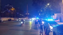 Anggota Polresta Barelang saat melakukan patroli di seputar Batam Centre, Kota Batam, Jumat (3/9/2025). Matapedia6.com/Dok Humas