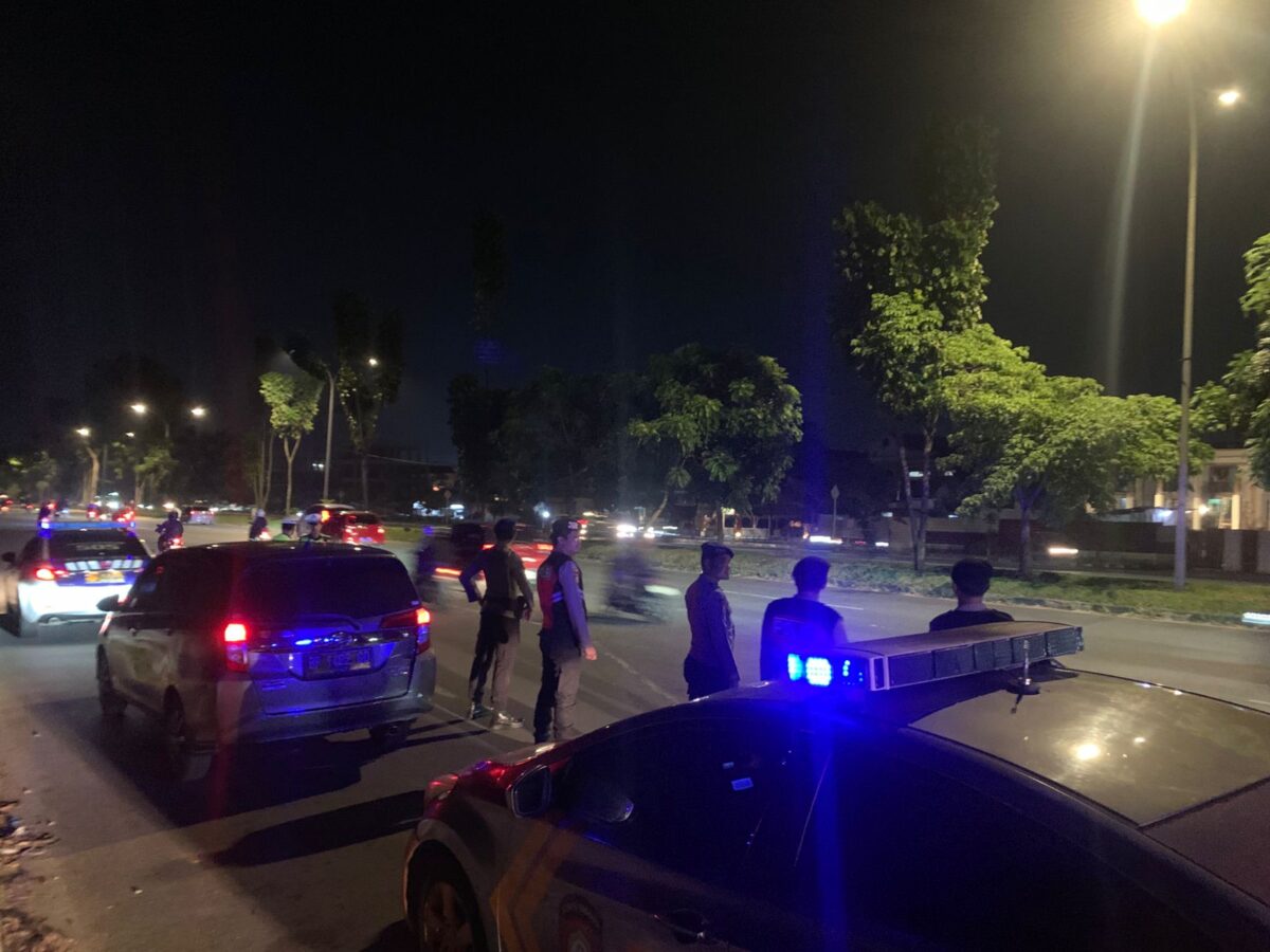 Personel Polresta Barelang gelar Patroli Cipta Kondisi yang di fokuskan dibeberapa titik di wilayah Batam Kota, Batam Centre, Jumat (10/10/2025). Matapedia6.com/Dok Polresta