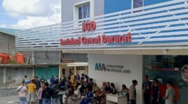 Rumah Sakit Mutiara Aini korban Laka Kerja PT ASL dirawat, Rabu (15/10/2025). Foto:Zalfirega/matapedia