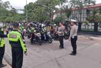 Polresta Barelang bersama Sentra Komunikasi (Senkom) Mitra Polri Provinsi Kepulauan Riau menggelar kegiatan Touring Safety Riding Batam to Pinang, Sabtu (25/10/2025). Matapedia6.com/Dok Polresta