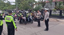 Polresta Barelang bersama Sentra Komunikasi (Senkom) Mitra Polri Provinsi Kepulauan Riau menggelar kegiatan Touring Safety Riding Batam to Pinang, Sabtu (25/10/2025). Matapedia6.com/Dok Polresta