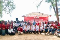 Kegiatan Latihan Dasar Kepemimpinan Mahasiswa (LDKM) 2025 di kawasan wisata Ocarina, Batam, Sabtu (25/10/2025).  Foto:Agus/matapedia