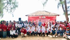 Kegiatan Latihan Dasar Kepemimpinan Mahasiswa (LDKM) 2025 di kawasan wisata Ocarina, Batam, Sabtu (25/10/2025).  Foto:Agus/matapedia