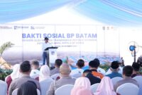 Bakti sosial BP Batam di Rempang Eco-City, Sabtu (25/10/2025). Foto:Humas BP Batam