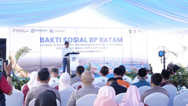 Bakti sosial BP Batam di Rempang Eco-City, Sabtu (25/10/2025). Foto:Humas BP Batam
