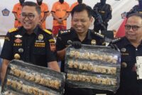 Perhiasan emas yang berhasil digagal oleh petugas Bea Cukai Batam, saat hendak diselundupkan dari Malaysia tujuan Batam melalui pelabuhan Internasional Batam Centre, Senin (22/9/2025) lalu. Matapedia6.com/Luci